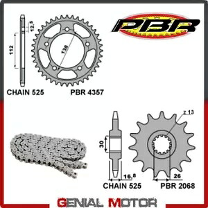 EK2543G チェーンとスプロケットキット 15 / 42 / 525 PBR ホンダ CB650F 2014 - 2018 EK2543G Chain and Sprockets Kit 15 / 42 / 525 PBR HONDA CB650F 2014 - 2018 【並行輸入品】