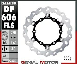 Galfer フロント ブレーキ ディスク ウェーブ フロート オーバーサイズ (スチール) 270x3mm KTM 200 EGS 1999-2002 Galfer Front Brake Disc WAVE FLOAT OVERSIZE(STEEL)270x3mm KTM 200 EGS 1999-2002 【並行輸入品】