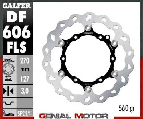 Galfer フロント ブレーキ ディスク ウェーブ フローティング オーバーサイズ (C.STEEL)270x3mm KTM 125 XC-W 2019 Galfer Front Brake Disc WAVE FLOATING OVERSIZE(C.STEEL)270x3mm KTM 125 XC-W 2019 【並行輸入品】