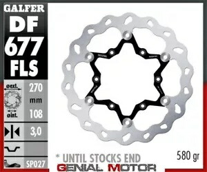 Galfer フロント ブレーキ ディスク ウェーブ フロート オーバーサイズ 270x3mm GASGAS EC 400 FSE 1999-2000 Galfer Front Brake Disc WAVE FLOAT OVERSIZE 270x3mm GASGAS EC 400 FSE 1999-2000 【並行輸入品】