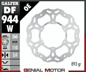 Galfer リア ブレーキ ディスク WAVE FIXED 260x5mm KTM 890 ADVENTURE R / RALLY 2021 Galfer Rear Brake Disc WAVE FIXED 260x5mm KTM 890 ADVENTURE R / RALLY 2021 【並行輸入品】