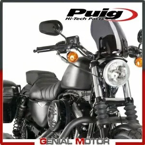 Puig ウィンドシールド ダークスモーク 9283F ハーレーダビッドソン スポーツスター 1200 ロード 2016 2017 PUIG WINDSHIELD DARK SMOKED 9283F HARLEY DAVIDSON SPORTSTER 1200 ROADS 2016 2017 【並行輸入品】