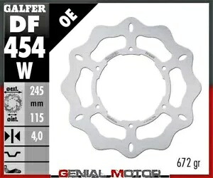 Galfer フロント ブレーキ ディスク WAVE FIXED 245x4mm ヤマハ XTZ 750 SUPER TENERE(左)1989 Galfer Front Brake Disc WAVE FIXED 245x4mm YAMAHA XTZ 750 SUPER TENERE(left)1989 【並行輸入品】
