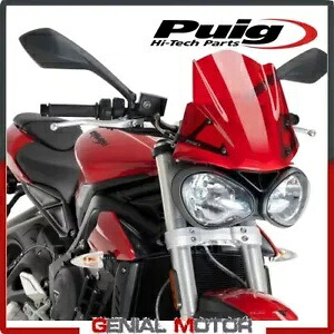 PUIG ウィンドシールド レッド 9999R トライアンフ ストリート トリプル 765 S 2016 / 2019 PUIG WINDSHIELD RED 9999R TRIUMPH STREET TRIPLE 765 S 2016 / 2019 【並行輸入品】 54,780円