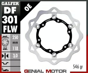 Galfer フロント ブレーキ ディスク ウェーブ フローティング (C. スチール) 250x3mm スズキ RM 250 1999-2003 Galfer Front Brake Disc WAVE FLOATING (C. STEEL) 250x3mm SUZUKI RM 250 1999-2003 【並行輸入品】