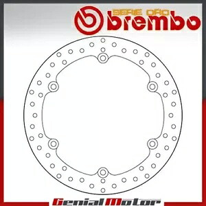 ブレーキディスク固定ブレンボセリエオロフロントホンダ Cb F Abs 500 2014 - 2016 Brake Disc Fixed Brembo Serie Oro Front for Honda Cb F Abs 500 2014 - 2016 【並行輸入品】