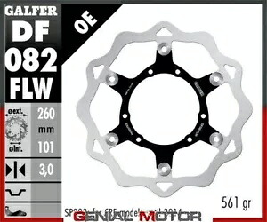 Galfer フロント ブレーキ ディスク ウェーブ フローティング 260x3mm ホンダ CRF 450 RX 2015-2021 Galfer Front Brake Disc WAVE FLOATING 260x3mm HONDA CRF 450 RX 2015-2021 【並行輸入品】
