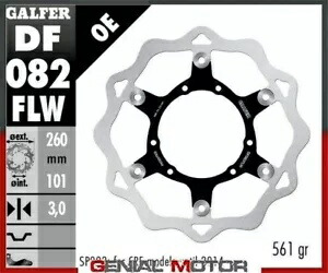 Galfer フロント ブレーキ ディスク ウェーブ フローティング 260x3mm ホンダ CRF 250 R 2015-2021 Galfer Front Brake Disc WAVE FLOATING 260x3mm HONDA CRF 250 R 2015-2021 【並行輸入品】