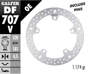 Galfer フロント ブレーキ ディスク ラウンド 固定 320x4.5 インディアン バイク FTR 1200S 2019 2024 Galfer Front Brake Disc ROUND FIXED 320x4.5 INDIAN MOTORCYCL FTR 1200S 2019 2024 【並行輸入品】