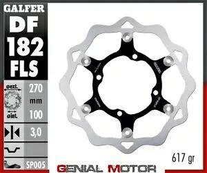Galfer フロント ブレーキ ディスク ウェーブ フローティング オーバーサイズ 270x3mm スズキ RM 250 Z 2004-2006 Galfer Front Brake Disc WAVE FLOATING OVERSIZE 270x3mm SUZUKI RM 250 Z 2004-2006 【並行輸入品】