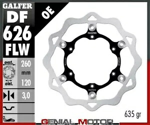 Galfer フロント ブレーキ ディスク ウェーブ フローティング(C.STEEL)260x3mm ハスクバーナ 510 TE 1989-1989 Galfer Front Brake Disc WAVE FLOATING(C.STEEL)260x3mm HUSQVARNA 510 TE 1989-1989 【並行輸入品】