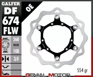 Galfer フロント ブレーキ ディスク ウェーブ フローティング 260x3mm RIEJU TANGO 50 (SEG?N MODELO) 2009 Galfer Front Brake Disc WAVE FLOATING 260x3mm RIEJU TANGO 50 (SEG?N MODELO) 2009 【並行輸入品】