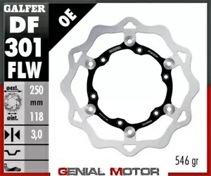 Galfer フロント ブレーキ ディスク ウェーブ フローティング(C.STEEL)250x3mm ヤマハ WR 426 F 2000-2001 Galfer Front Brake Disc WAVE FLOATING(C.STEEL)250x3mm YAMAHA WR 426 F 2000-2001 【並行輸入品】