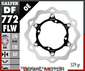 Galfer フロント ブレーキ ディスク ウェーブ フローティング(C.STEEL)270x3mm SHERCO 4.5 SEF-R ISDE 2015 Galfer Front Brake Disc WAVE FLOATING(C.STEEL)270x3mm SHERCO 4.5 SEF-R ISDE 2015 【並行輸入品】
