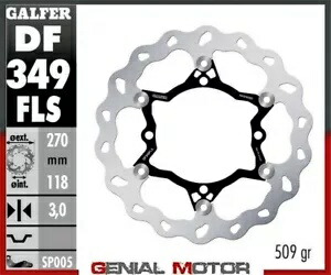 Galfer フロント ブレーキ ディスク ウェーブ フローティング オーバーサイズ 270x3mm スズキ RM 250 Z 2013-2018 Galfer Front Brake Disc WAVE FLOATING OVERSIZE 270x3mm SUZUKI RM 250 Z 2013-2018 【並行輸入品】