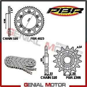 EK1133G チェーンとスプロケットキット 15 / 46 / 520 PBR SWM RS500R 2015 - 2016 EK1133G Chain and Sprockets Kit 15 / 46 / 520 PBR SWM RS500R 2015 - 2016 【並行輸入品】