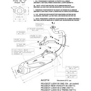 コンプリートエキゾーストシステム Leovince Sito Steel Peugeot Kisbee 2011 - 2015 Complete Exhaust System Leovince Sito Steel Peugeot Kisbee 2011 - 2015 【並行輸入品】