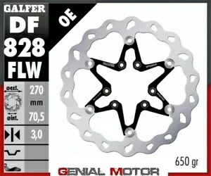 Galfer フロント ブレーキ ディスク ウェーブ フローティング (C. スチール) 270x3mm TM EN 450 F 2004-2014 Galfer Front Brake Disc WAVE FLOATING (C. STEEL) 270x3mm TM EN 450 F 2004-2014 【並行輸入品】