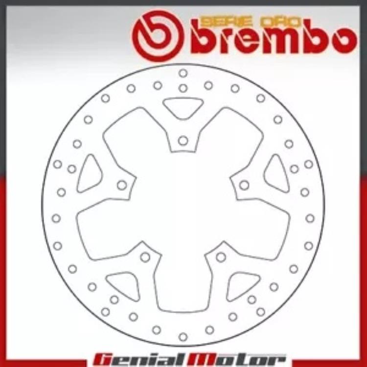 ブレーキディスク固定ブレンボセリエオロフロントプジョーサテリス 500 2006 - 2009 Brake Disc Fixed Brembo Serie Oro Front for Peugeot Satelis 500 2006 - 2009 【並行輸入品】
