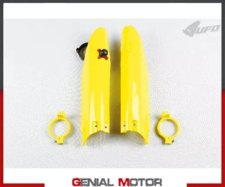 フォーク スライダー プロテクター + クイック スター Ufo プラスト スズキ Rmz 450 2005 - 2006 イエロー Fork Slider Protectors + Quick Star Ufo Plast Suzuki Rmz 450 2005 - 2006 yellow 【並行輸入品】