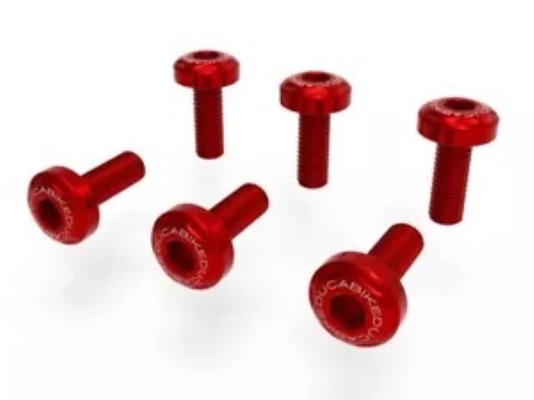 プレートネジセット レッド Ducabike fur Ducati Multistrada V4 2021 - 2023 6A2- Plate screw set red Ducabike fur Ducati Multistrada V4 2021 - 2023 6A2- 【並行輸入品】