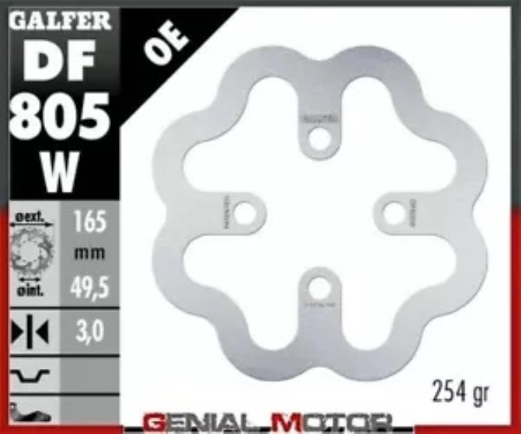 Galfer ブレーキ ディスク リア ウェーブ 固定 165x3mm ベータ rev 3 125 2006- Galfer brake discs rear wave fixed 165x3mm beta rev 3 125 2006- 【並行輸入品】
