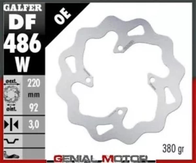 Galfer フロント ブレーキ ディスク ウェーブ固定 220x3mm ヤマハ DT 50 LCD 1996-2003 Galfer Front Brake Disc WAVE FIXED 220x3mm YAMAHA DT 50 LCD 1996-2003 【並行輸入品】 44,880円