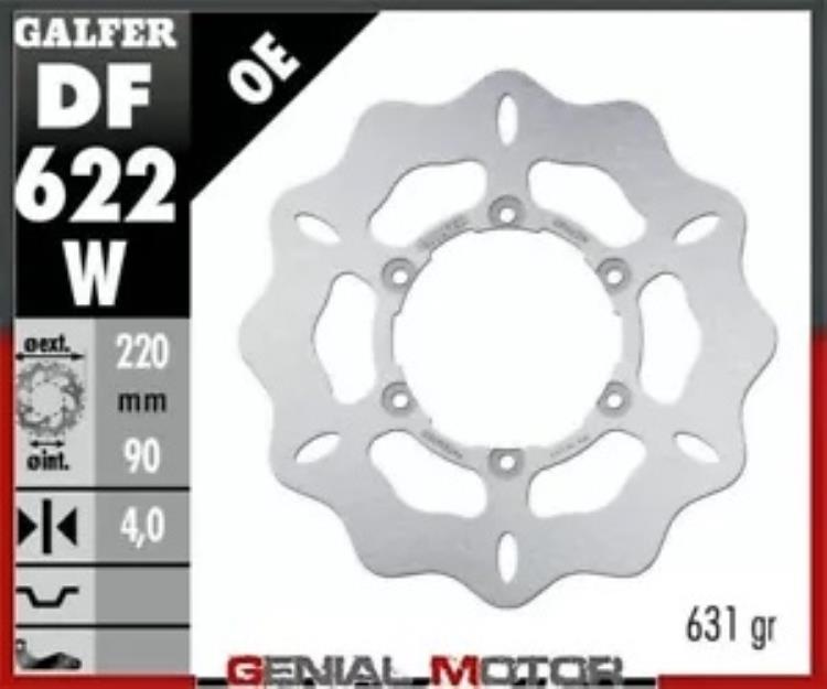 Galfer ブレーキ ディスク リア ウェーブ 固定 220x4 mm Malaguti phantom max 125 2004- Galfer brake discs rear wave fixed 220x4 mm Malaguti phantom max 125 2004- 【並行輸入品】