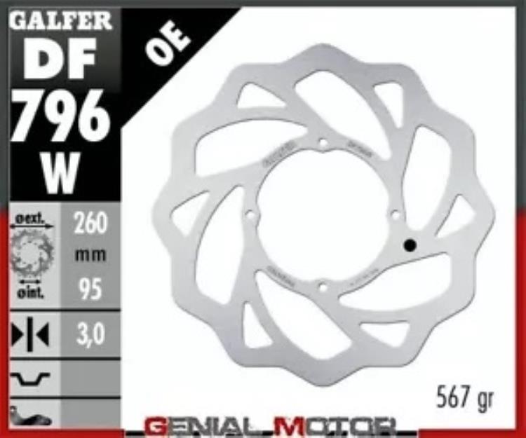 Galfer フロント ブレーキ ディスク WAVE FIXED 260x3mm KTM FREERIDE E-SM 2015 Galfer Front Brake Disc WAVE FIXED 260x3mm KTM FREERIDE E-SM 2015 【並行輸入品】