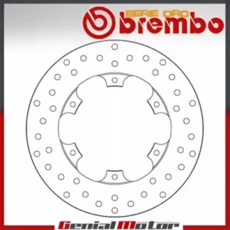 ブレーキディスク固定ブレンボオロフロントピアジオベスパ 946 125 2014 - 2016 Brake Disc Fixed Brembo Oro Front for Piaggio Vespa 946 125 2014 - 2016 【並行輸入品】