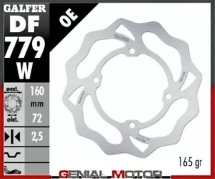 Galfer ブレーキ ディスク フロント ウェーブ 固定 160x2.5 mm ハスクバーナ 50 TC 2018- Galfer brake discs front wave fixed 160x2.5 mm husqvarna 50 tc 2018- 【並行輸入品】