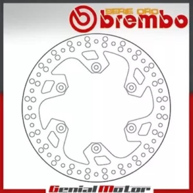 ブレーキディスク固定ブレンボセリエオロリアヤマハ WR F 426 2001 - 2002 Brake Disc Fixed Brembo Serie Oro Rear for Yamaha Wr F 426 2001 - 2002 【並行輸入品】