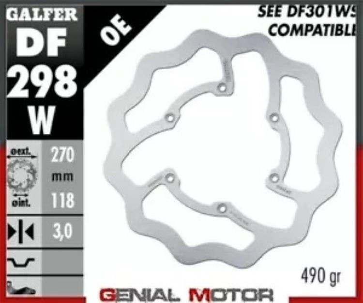 Galfer フロント ブレーキ ディスク WAVE FIXED 270x3mm ヤマハ WR 450 F 2020 Galfer Front Brake Disc WAVE FIXED 270x3mm YAMAHA WR 450 F 2020 【並行輸入品】