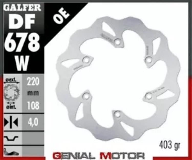 Galfer リア ブレーキ ディスク WAVE FIXED 220x4mm RIEJU MR 250 Racing 2020 Galfer Rear Brake Disc WAVE FIXED 220x4mm RIEJU MR 250 RACING 2020 【並行輸入品】