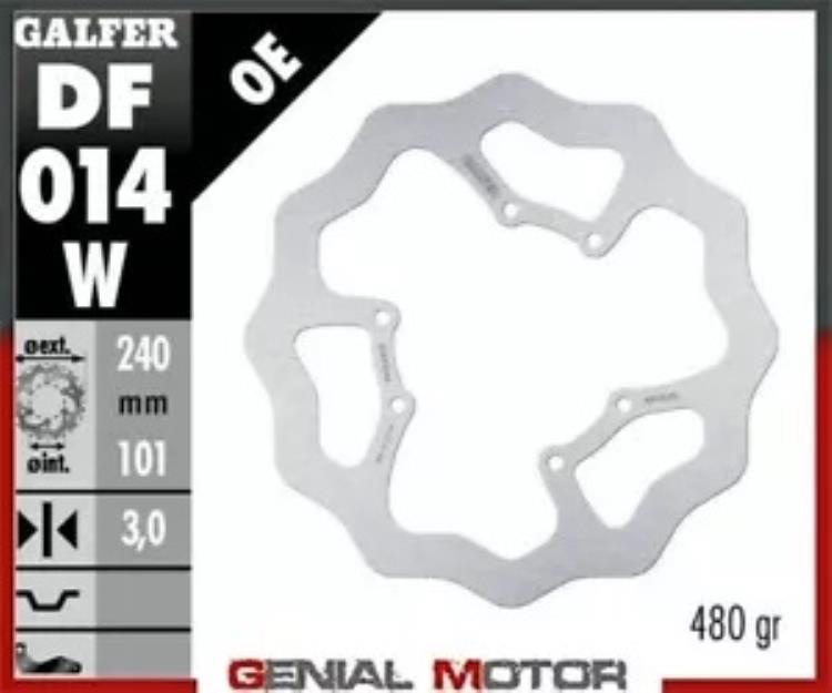 Galfer フロント ブレーキ ディスク WAVE FIXED 240x3mm ホンダ CRF 300 X 2014 Galfer Front Brake Disc WAVE FIXED 240x3mm HONDA CRF 300 X 2014 【並行輸入品】