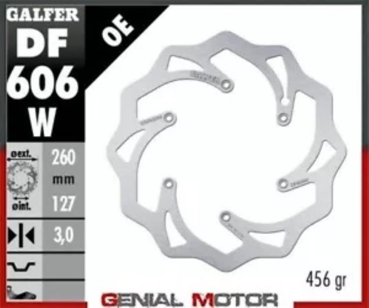 Galfer フロント ブレーキ ディスク WAVE FIXED 260x3,2mm KTM 300 EXC - F / 6 DAYS 2019 Galfer Front Brake Disc WAVE FIXED 260x3,2mm KTM 300 EXC - F / SIX DAYS 2019 【並行輸入品】