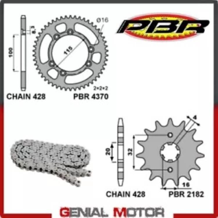 EK1371 チェーン スプロケット キット 14 58 428 PBR FANTIC MOTOR CABALLERO ENDURO 2017 EK1371 Chain Sprockets Kit 14 58 428 PBR FANTIC MOTOR CABALLERO ENDURO 2017 【並行輸入品】