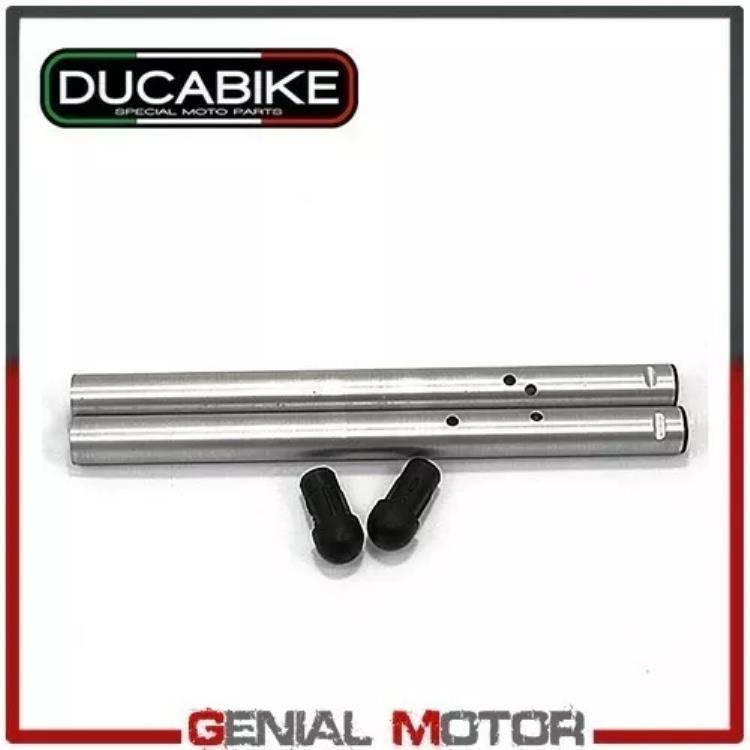 穴付きハンドルバーチューブのペア シルバー Ducabike Ducati Panigale 1199/S 12-17 Pair of Handlebar Tubes With Holes Silver Ducabike Ducati Panigale 1199/S 12-17 【並行輸入品】