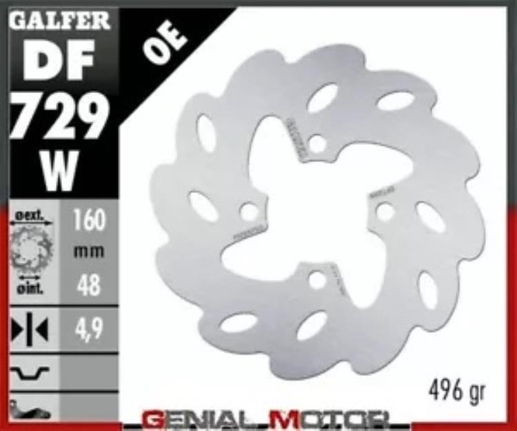 Galfer ブレーキディスク リア 160x4.9 mm ヤマハ YFA 1B125 BREEZE (キット ヤマハ FR)1991- Galfer brake discs rear 160x4.9 mm Yamaha YFA 1B125 BREEZE (KIT YAMAHA FR)1991- 【並行輸入品】