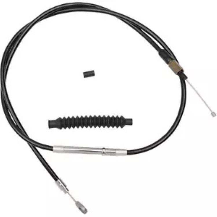 18インチ - 20インチのエイプハンガーハンドルバー用ブラックビニールクラッチケーブル LA-8010C19B Black Vinyl Clutch Cable For 18" - 20" Ape Hanger Handlebars LA-8010C19B 【並行輸入品】｜カスタムパーツ WORLD倉庫