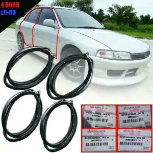 フロントリアドアゴムシールウェザーストリップ三菱ランサー CK2 セダン 1996-01 Front Rear Door Rubber Seal Weatherstrip For Mitsubishi Lancer CK2 Sedan 1996-01 【並行輸入品】