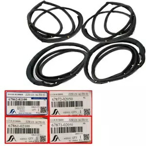セット フロント リア ドア シール ラバー ウェザーストリップ トヨタ カローラ アルティス 2003-2007 に適合 Set Front Rear Door Seal Rubber Weatherstrip Fit Toyota Corolla Altis 2003-2007 【並行輸入品】