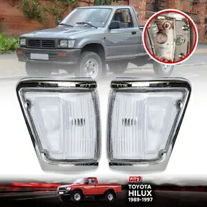88-95 トヨタピックアップ 4X4 ハイラックス Mk3 Ln Rn Yn フロントコーナーインジケーターターンライト For 88-95 Toyota Pickup 4X4 Hilux Mk3 Ln Rn Yn Front Corner Indicator Turn Light 【並行輸入品】