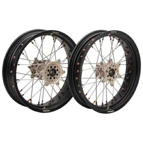 タスクインパクト スーパーモト コンプリート前後ホイールセット 3.50 x 17 / 4.25 x 17 Tusk Impact Supermoto Complete Front and Rear Wheel Set 3.50 x 17 / 4.25 x 17 【並行輸入品】