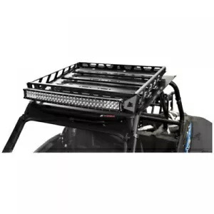 Tusk UTV アドベンチャー ルーフ ラック ラック フォース ルーフおよび V2 30 インチ Lt. バー付き 2070140014 Tusk UTV Adventure Roof Rack Rack with Force Roof and V2 30\
