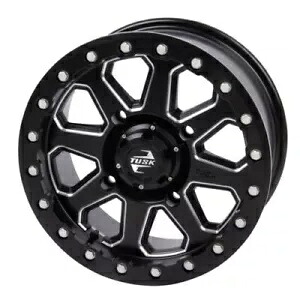 4/137 タスク ユインタ ビードロック ホイール 15x7 4.0 + 3.0 ミルド/ブラック 201-207-0029 4/137 Tusk Uinta Beadlock Wheel 15x7 4.0 + 3.0 Milled/Black 201-207-0029 【並行輸入品】
