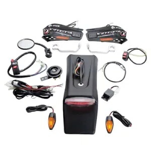 Tusk オートバイ エンデューロ照明キット ハンドガード付き ターンシグナル テールライト付き Tusk Motorcycle Enduro Lighting Kit with Handguard Turn Signals with Taillight 【並行輸入品】