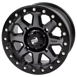 4/156 タスク ユインタ ビードロック ホイール 15x7 6.0 + 1.0 ガンメタル/ブラック 201-207-0034 4/156 Tusk Uinta Beadlock Wheel 15x7 6.0 + 1.0 Gunmetal/Black 201-207-0034 【並行輸入品】 55,055円