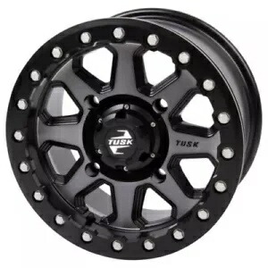 4/137 タスク ユインタ ビードロック ホイール 15x7 6.0 + 1.0 ガンメタル/ブラック 201-207-0033 4/137 Tusk Uinta Beadlock Wheel 15x7 6.0 + 1.0 Gunmetal/Black 201-207-0033 【並行輸入品】