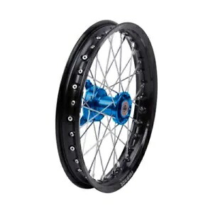 Tusk Impact コンプリート ホイール - フロント 14 x 1.60 ブラック リム/シルバー スポーク/ブルー ハブ Tusk Impact Complete Wheel - Front 14 x 1.60 Black Rim/Silver Spoke/Blue Hub 【並行輸入品】｜カスタムパーツ WORLD倉庫